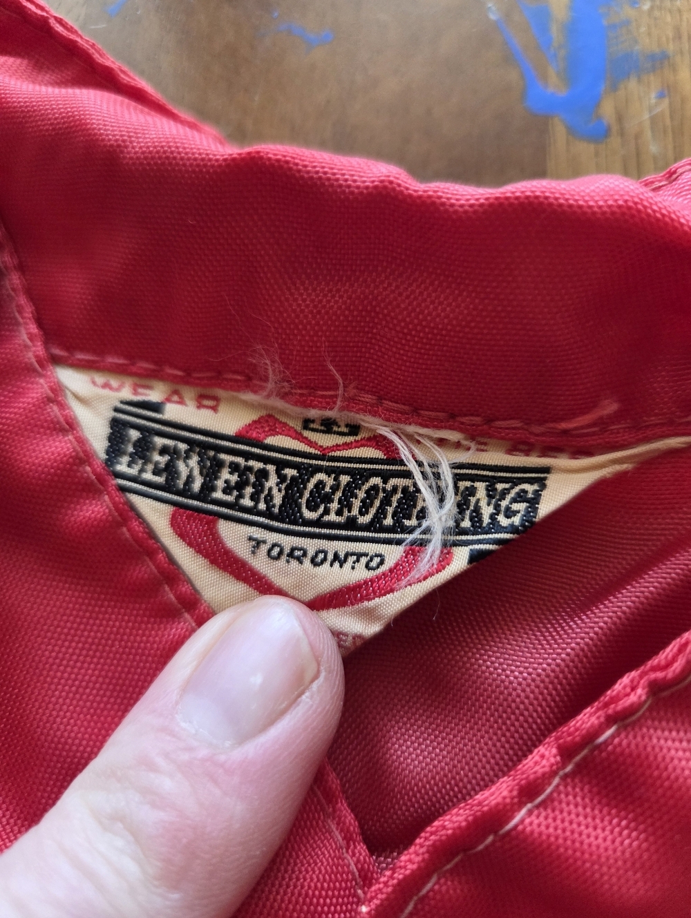 Vintage 70s Lewein Toronto Red Racing Jacket - Scorpion Snowmobile Patch - Men's - Picture 7 of 9